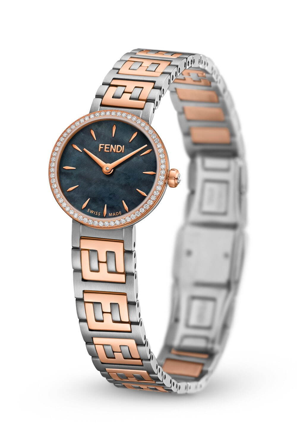 フェンディのウィメンズ向け新作腕時計、FFロゴのブレスレット×64個の 