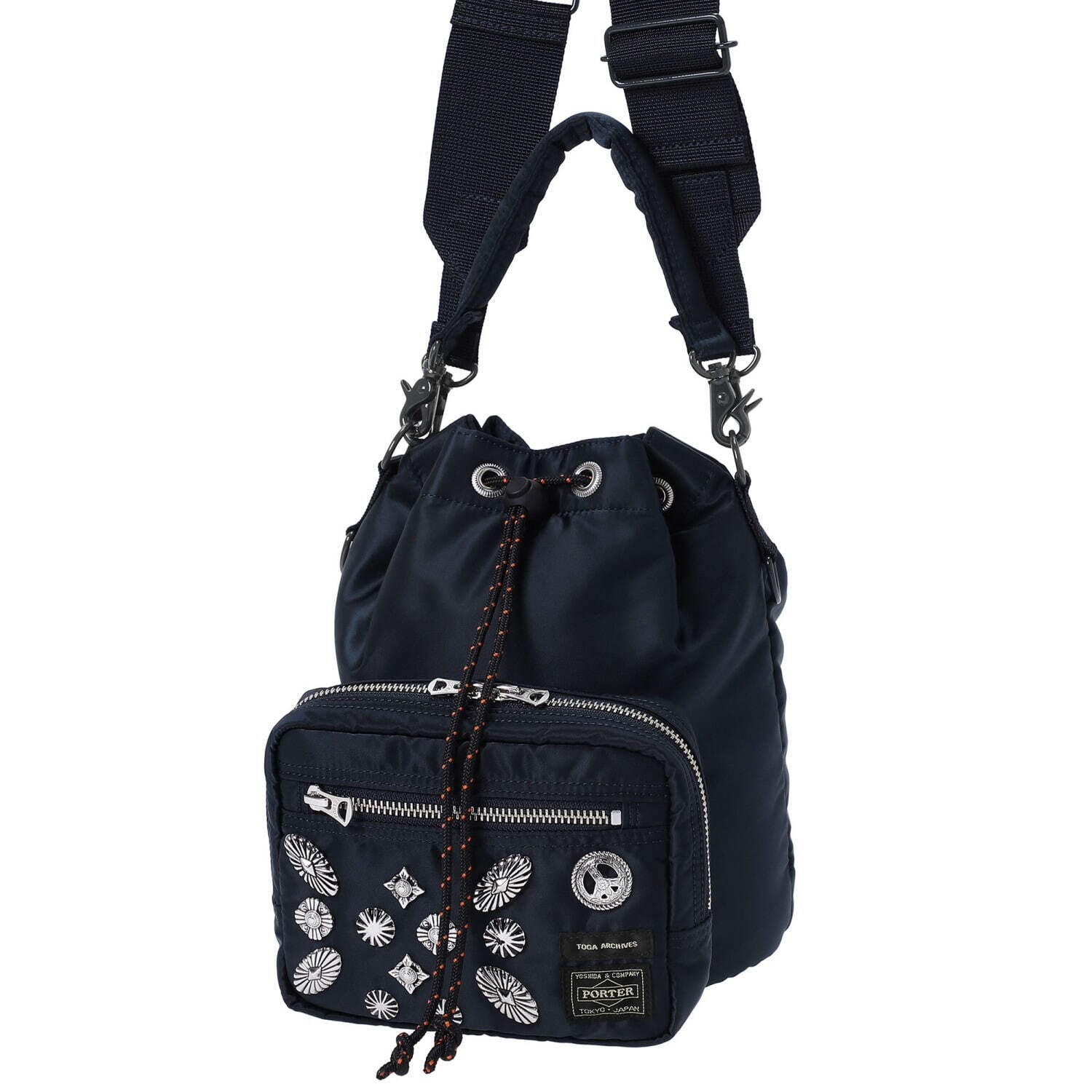 TOGA × PORTER 23SS String bag ショルダーバッグ 黒 人気の商品を価格