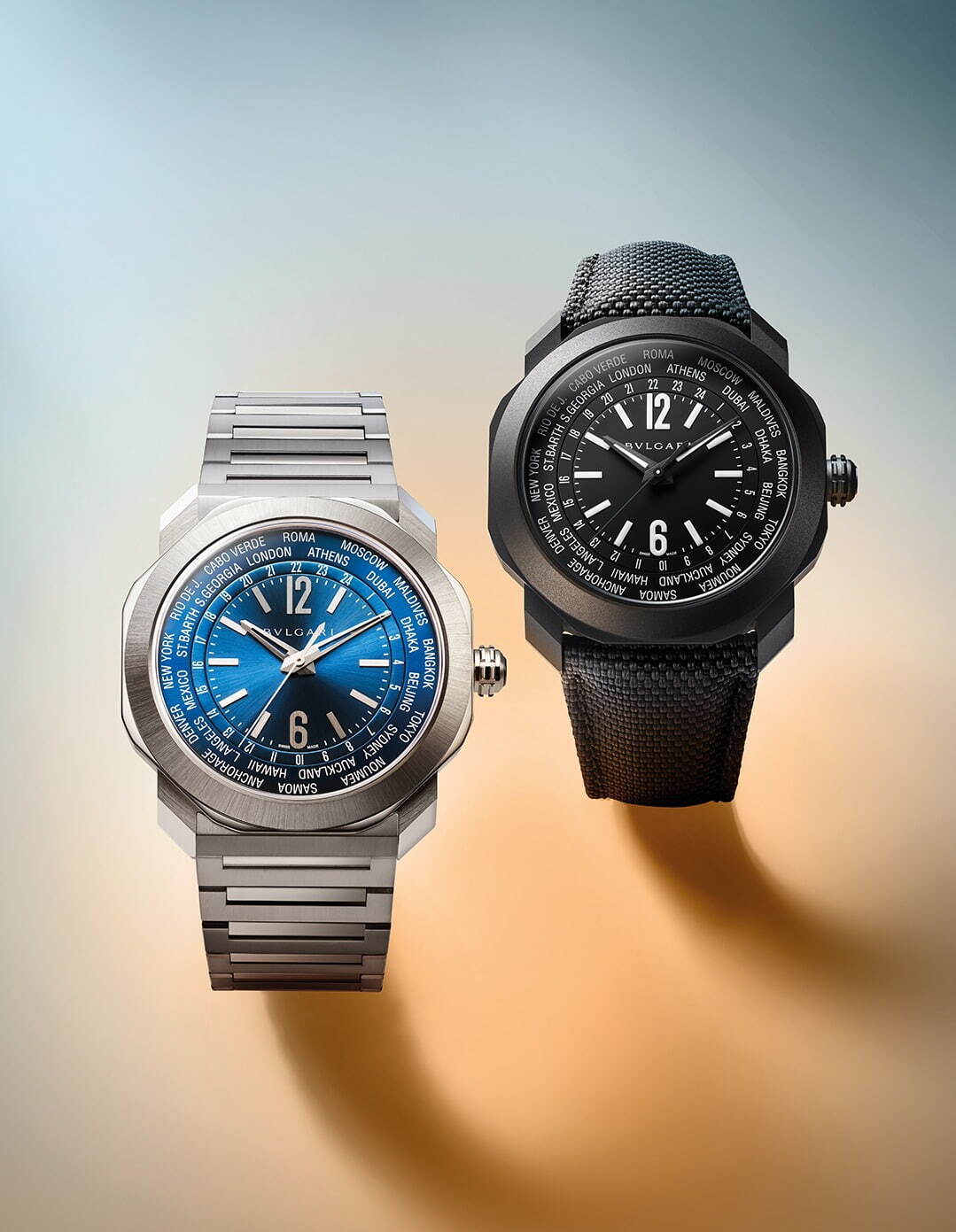 ブルガリ“世界を旅する”腕時計「オクト ローマ ワールドタイマー」24