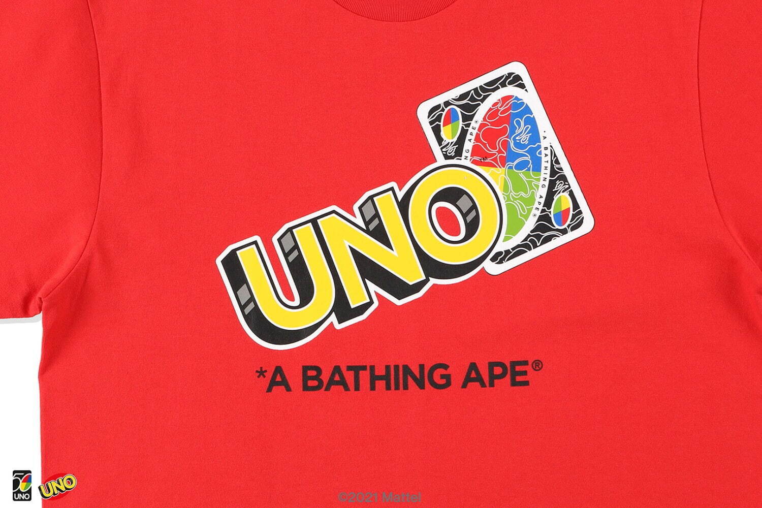 ア ベイシング エイプのコラボデザイン「UNO」カード柄クッション＆ロゴ入りTシャツも｜写真14