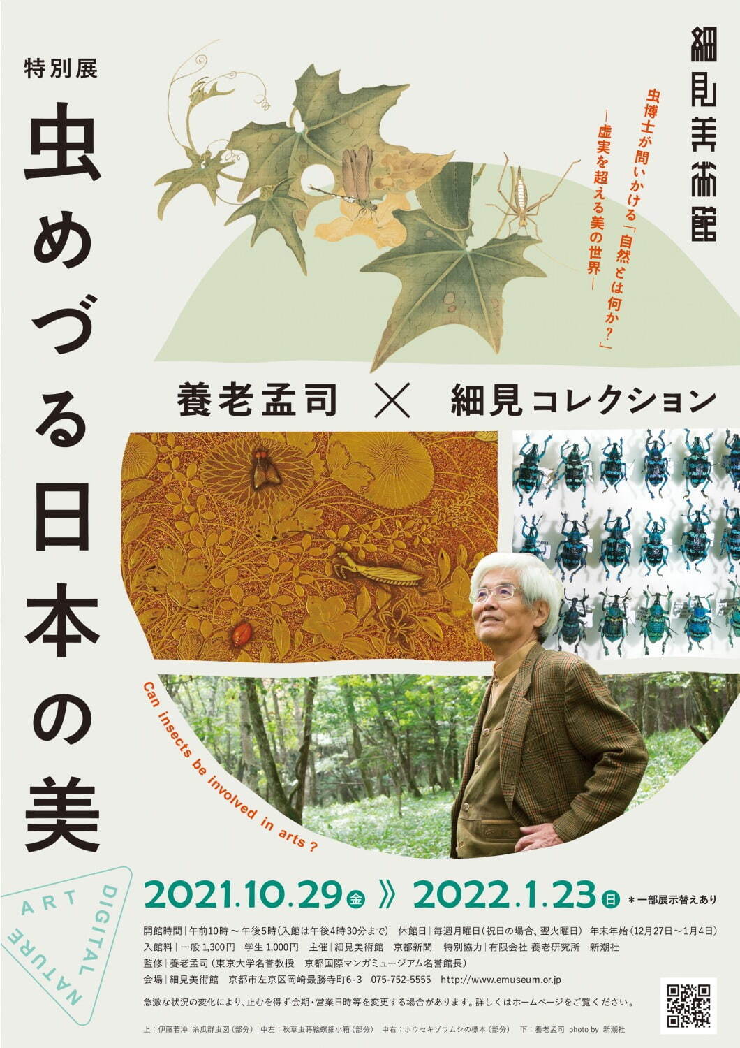 特別展「虫めづる日本の美」京都・細見美術館で、養老孟司が選ぶ“虫”の絵画・工芸品約60点｜写真14