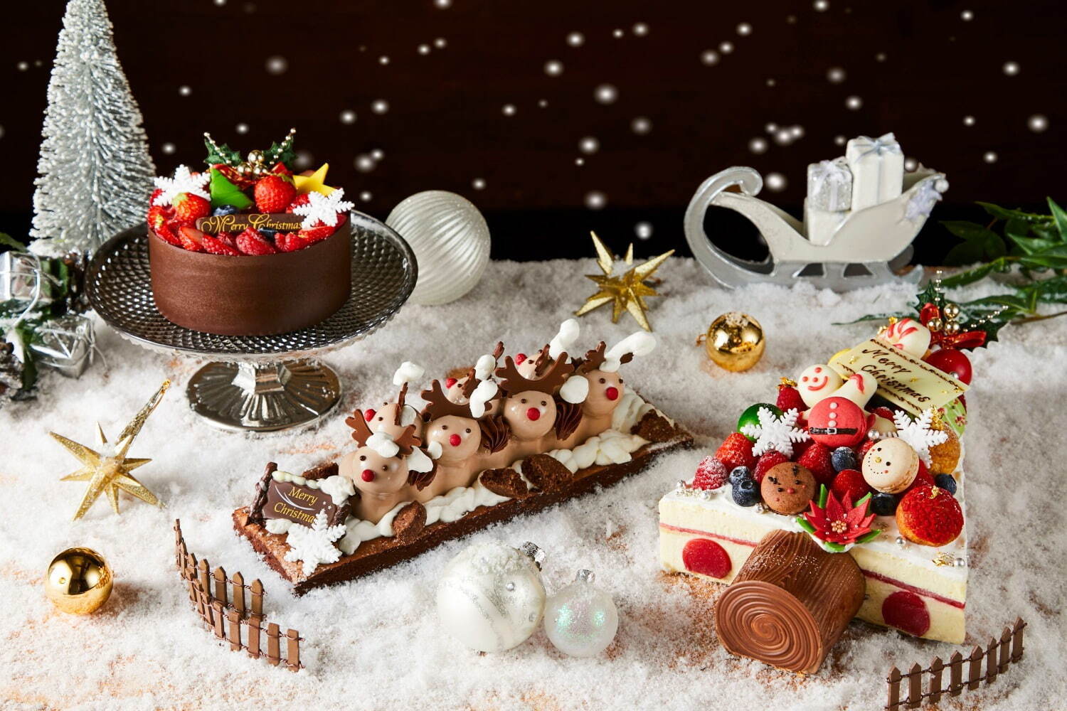 ハイアット リージェンシー 東京のクリスマスケーキ21 飾り付けを楽しむ ツリー のケーキ ファッションプレス