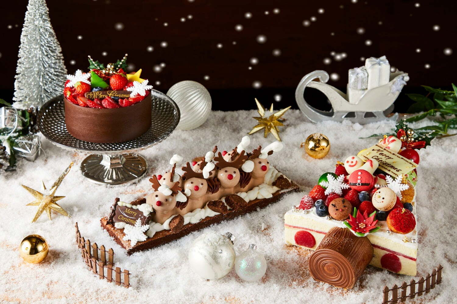 ハイアット リージェンシー 東京のクリスマスケーキ21 飾り付けを楽しむ ツリー のケーキ ファッションプレス