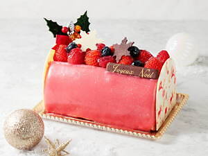 ベルアメールのクリスマスケーキ ルビーチョコのブッシュ ド ノエルや 雪の結晶 を飾ったチョコケーキ ファッションプレス