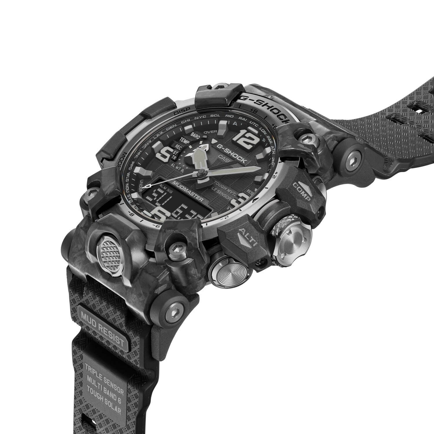 G-SHOCKの高機能腕時計「マッドマスター」が小型化、“極太”短針＆大型