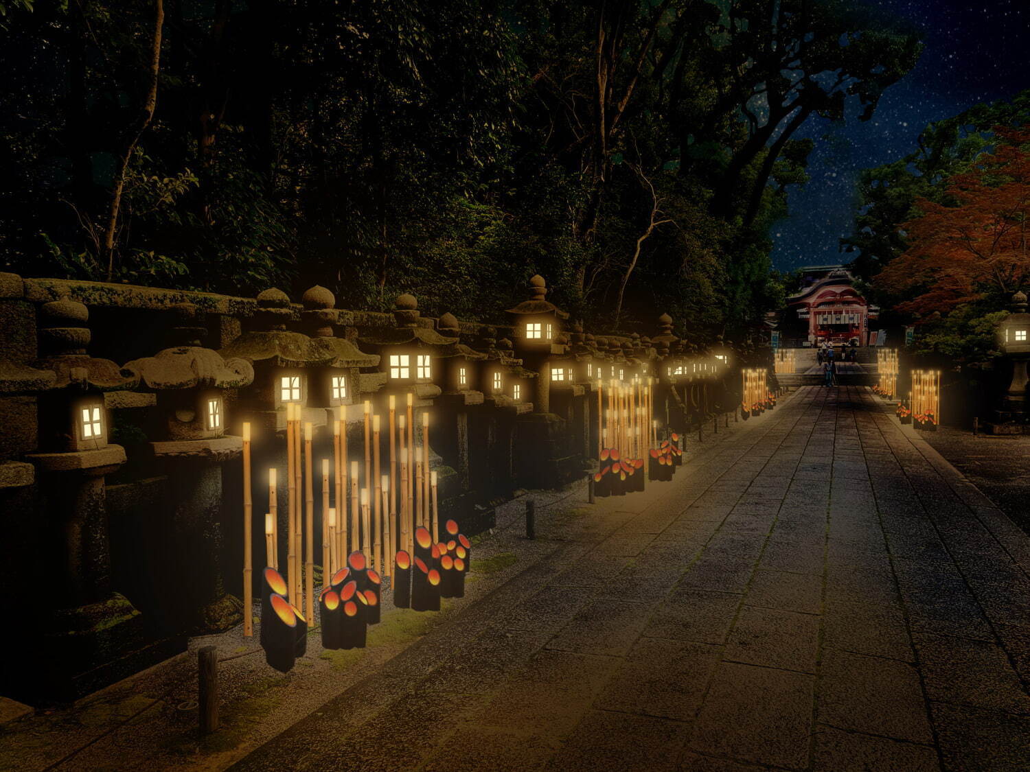 秋イベント「ひかりの京都」紅葉ライトアップ＆竹灯籠など、夕暮れ時～夜間に社寺を特別拝観｜写真3