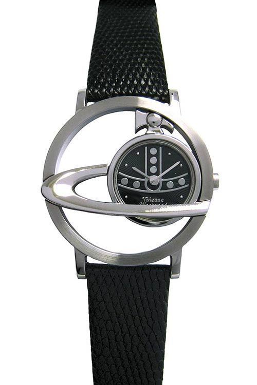 極美品✨ヴィヴィアンウエストウッド✨腕時計✨オーブチャーム✨カーフレザー✨黒