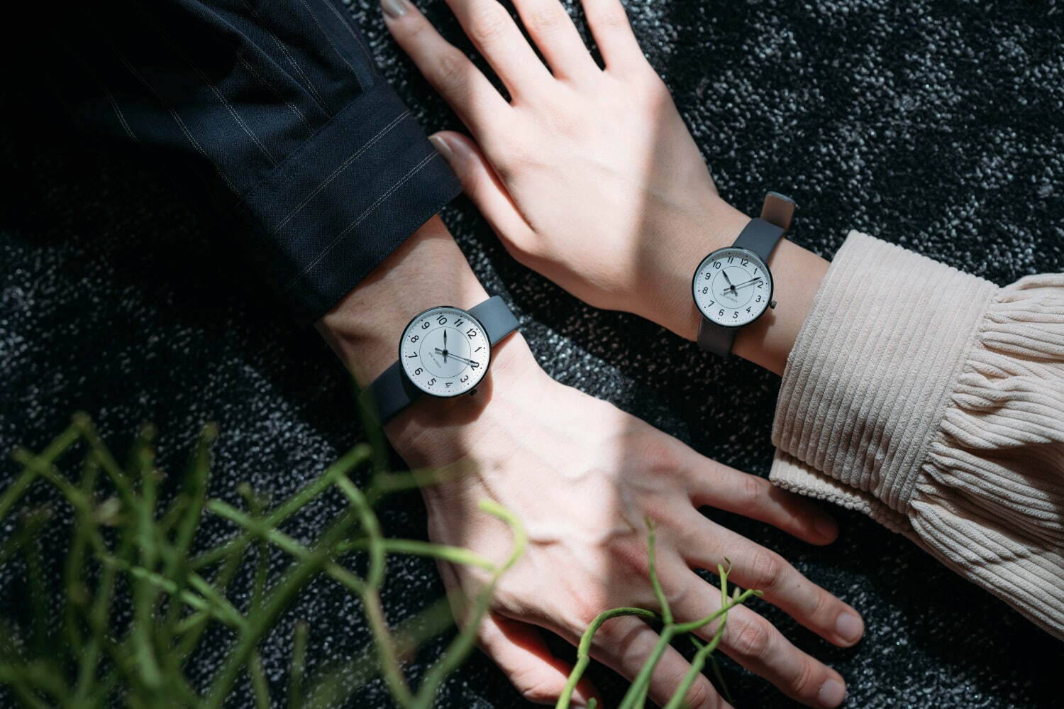 ARNE JACOBSEN 腕時計 ネイビーストラップ 40mm用 - 時計