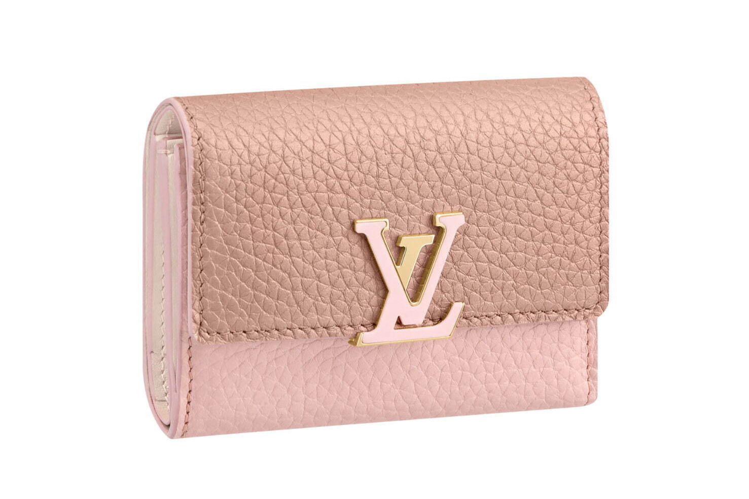 ルイ・ヴィトンのクリスマスギフト、“ピンク”のミニ財布＆“LV サークル