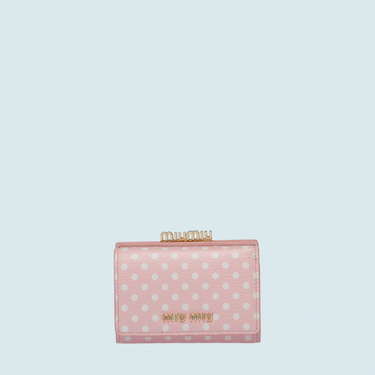 ミュウミュウ“ピンク”のミニ財布 - ハートモチーフやドット柄