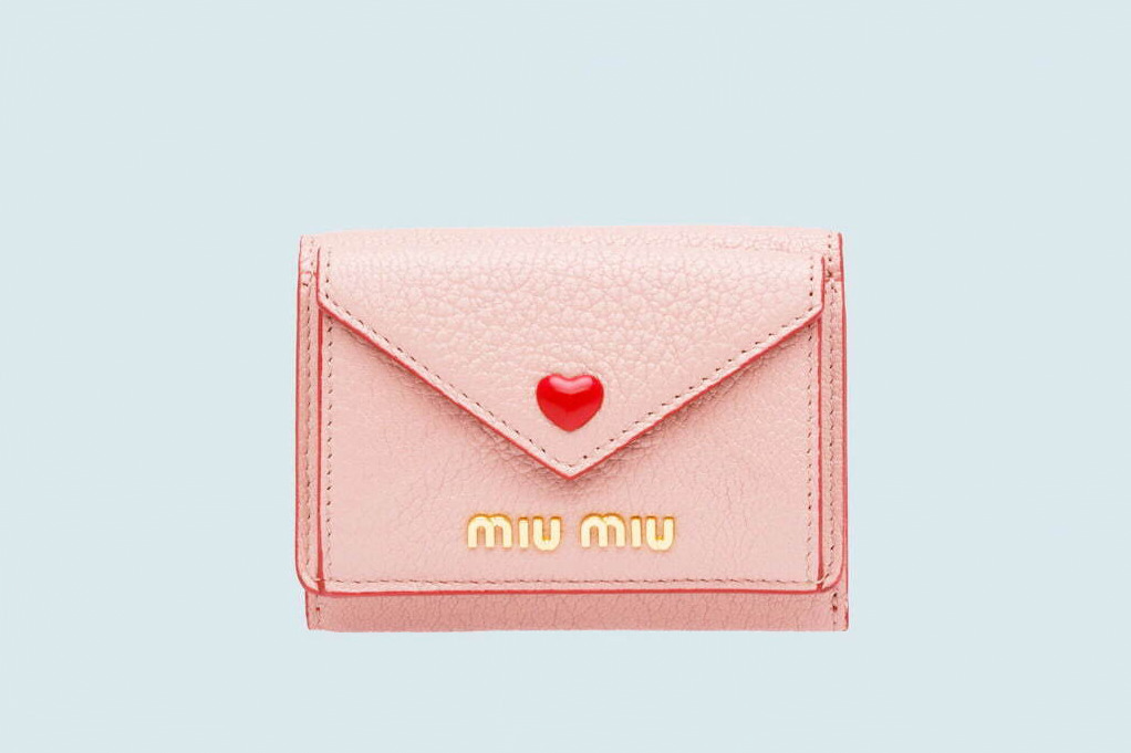 小物ミュウミュウ　ピンク　財布