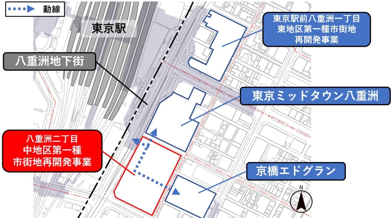 東京駅前・八重洲の再開発 - 東京ミッドタウン八重洲と接続する新商業施設、八重洲ブックセンター新店も｜写真5