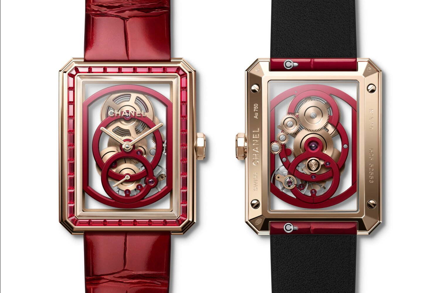 シャネル“レッド”がテーマのスケルトンウォッチ、アイコン腕時計J12＆ボーイフレンドの最新作 - ファッションプレス