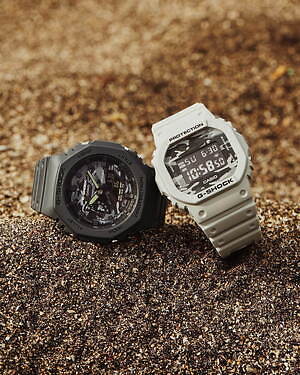 G-SHOCK新作腕時計、“カモフラージュ”ダイヤル搭載のスクエア型＆薄型
