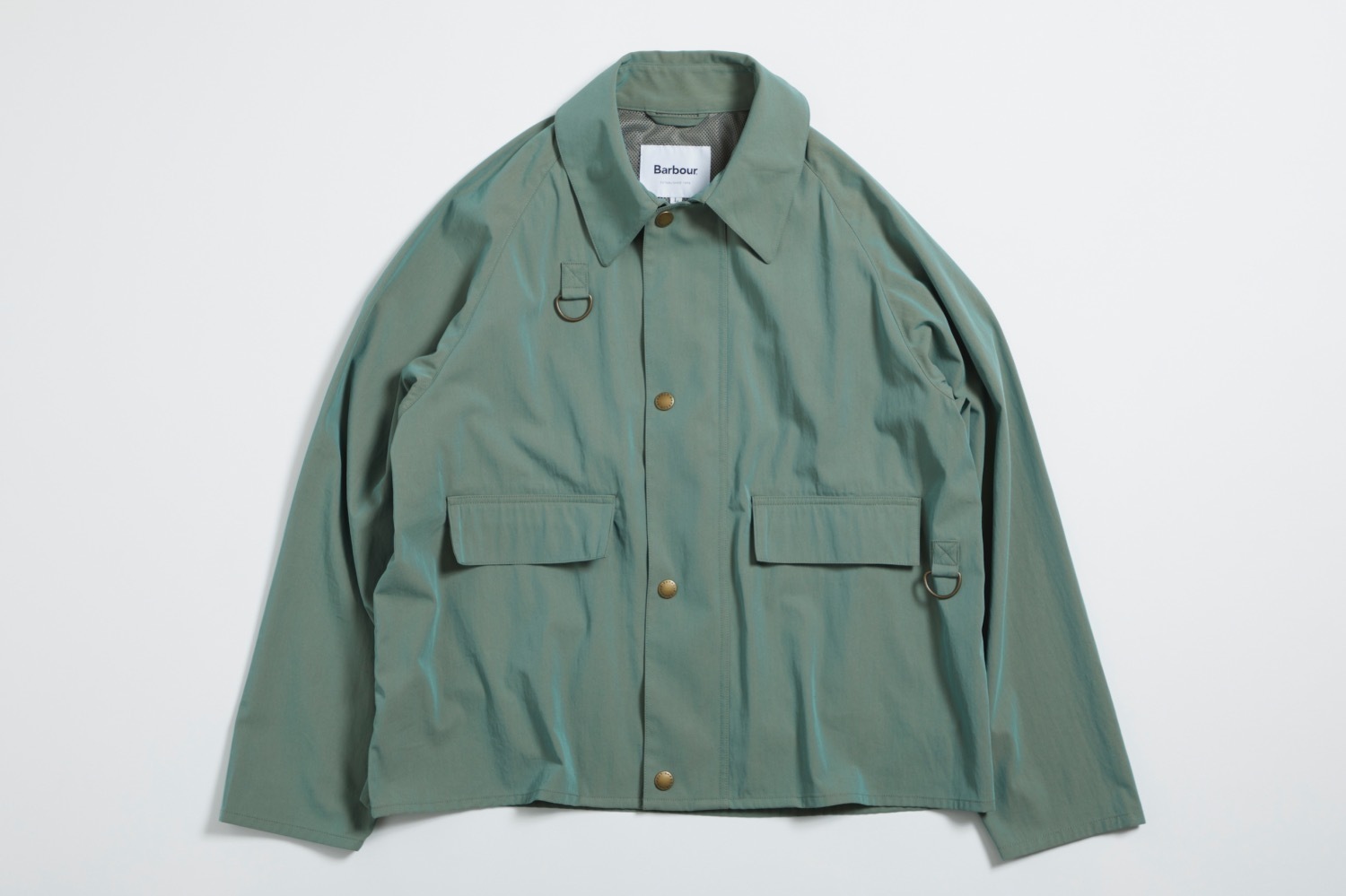 バブアーのジャケット「スペイ」“春色”シャンブレー調素材の