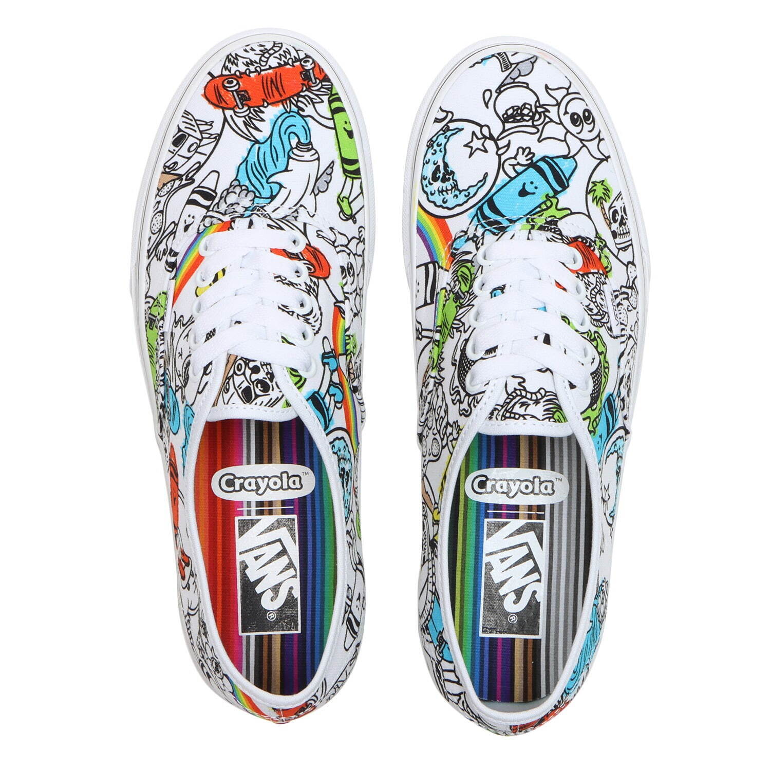 VANS"塗り絵風”にカスタム！？自分色のアッパー＆ソールが楽しめるクレヨラのコラボスニーカー｜写真11