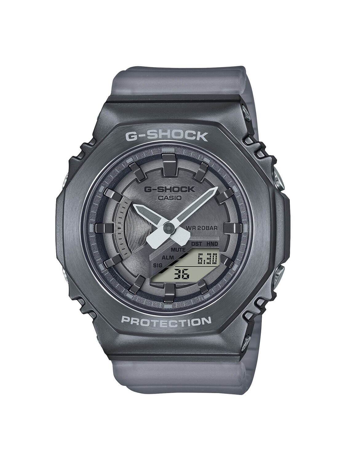 G-SHOCKから夜霧を表現した新作腕時計、ニュートラルカラーのメタルケース＆スケルトンバンド｜写真5