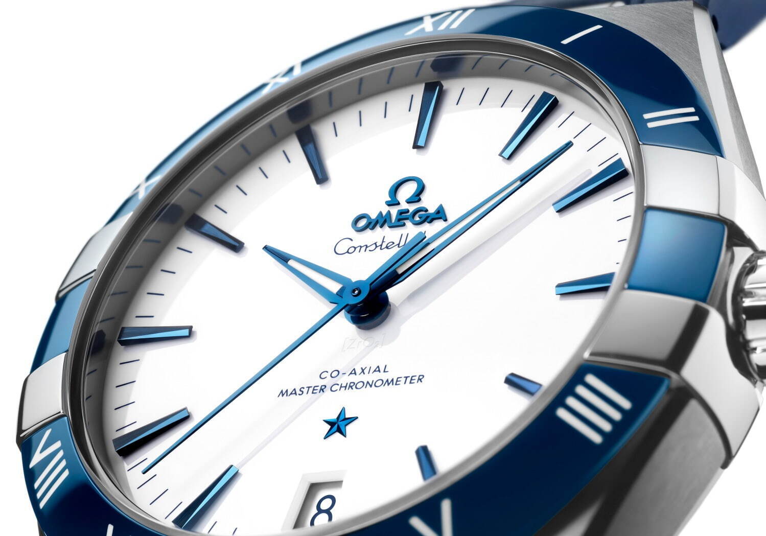 オメガ OMEGA 5203.80 ブルー メンズ 腕時計