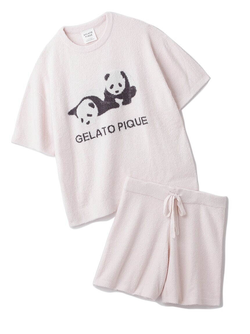 ジェラート ピケ「パンダ」になれるルームウェア復刻、上野動物園の