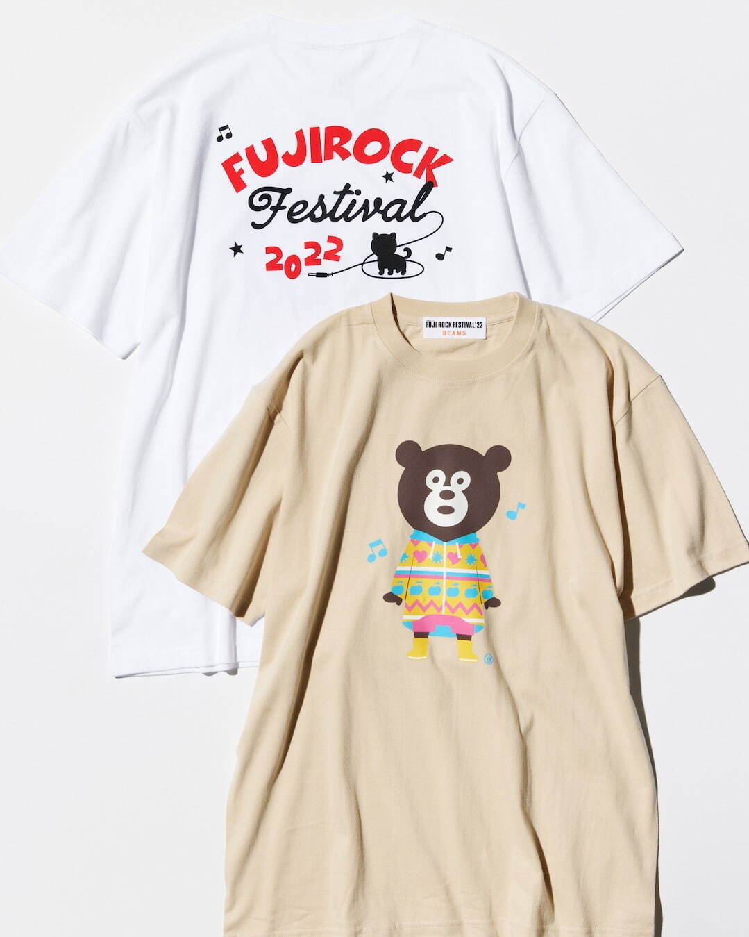 フジロックフェスティバル '22×ビームスのTシャツ、山瀬まゆみら7組の