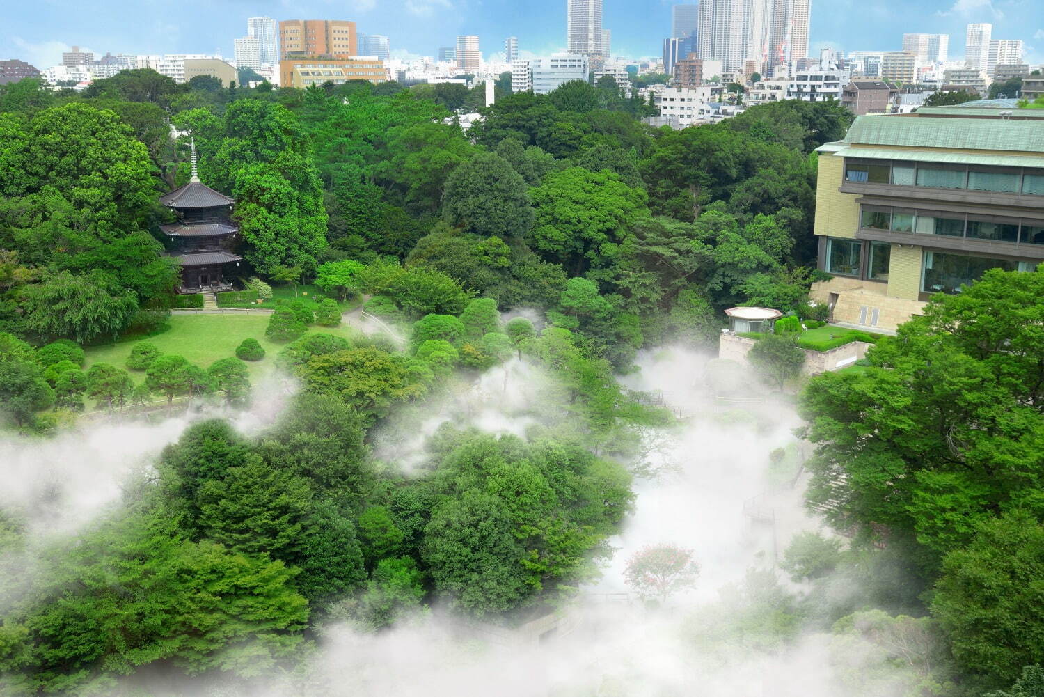 ホテル椿山荘東京で楽しむ 夏の涼 ミント香る 東京雲海 や江戸風鈴が彩る日本庭園 ファッションプレス