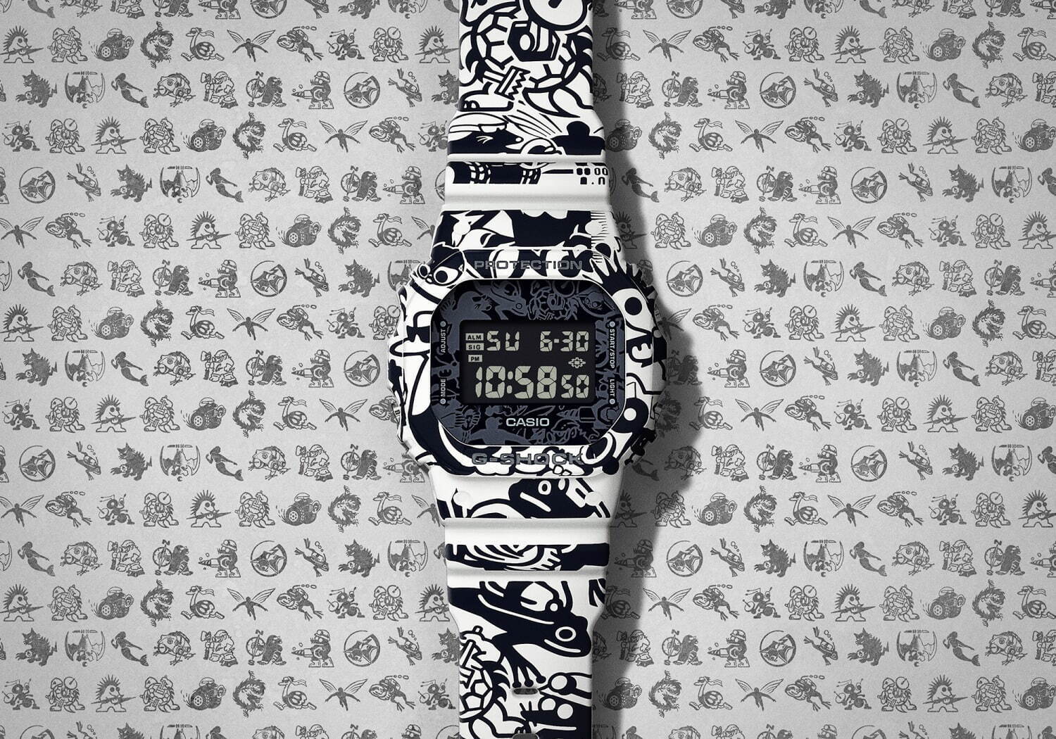 G Shock アニマル モチーフのカモ柄腕時計 マスターオブg シリーズの歴代キャラが集結 ファッションプレス