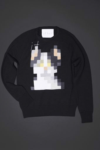 犬と猫と あの人 のポップなモザイク絵柄ニット It Knit 発売 ファッションプレス