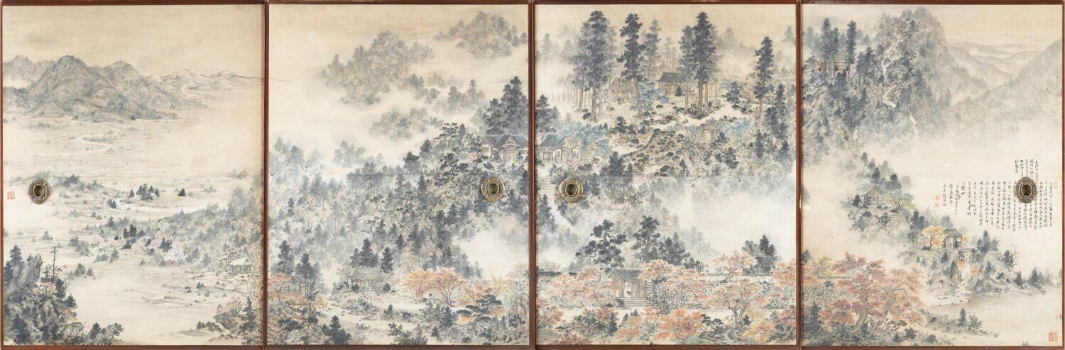 中国画壇を代表する画家・傅抱石と傅益瑤の二人展が長野県立美術館で