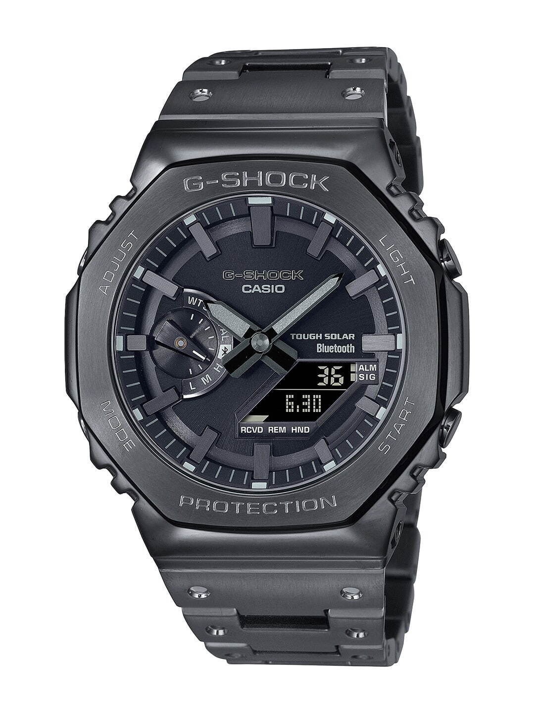 G-SHOCKの腕時計「2100」に“フルメタル”の新モデル、ステンレス 