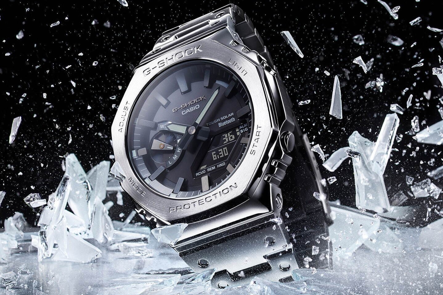 G-SHOCKの腕時計「2100」に“フルメタル”の新モデル、ステンレス ...