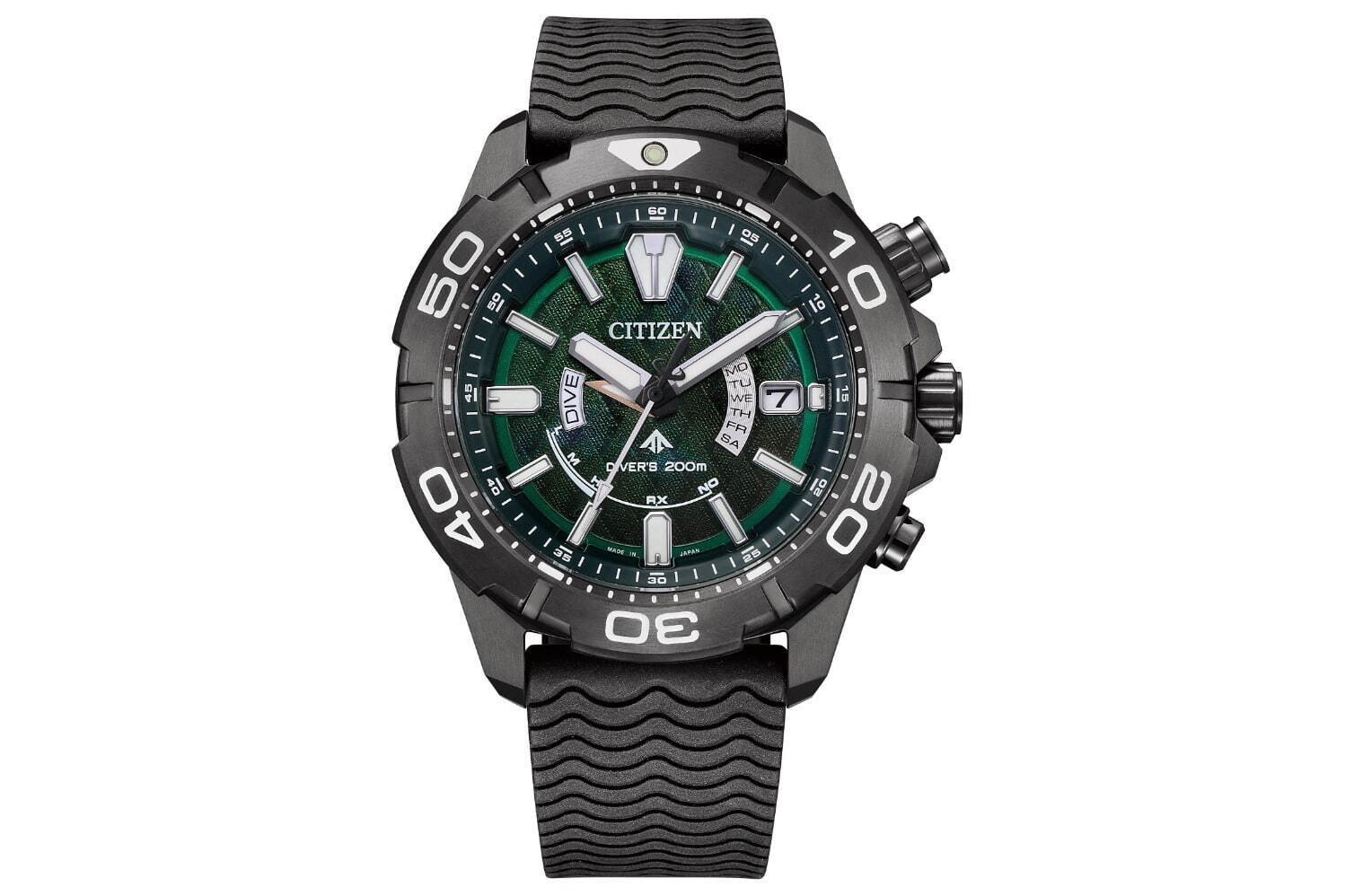 シチズン“グリーン×ブラック”の限定腕時計 - 植物の生命力から着想
