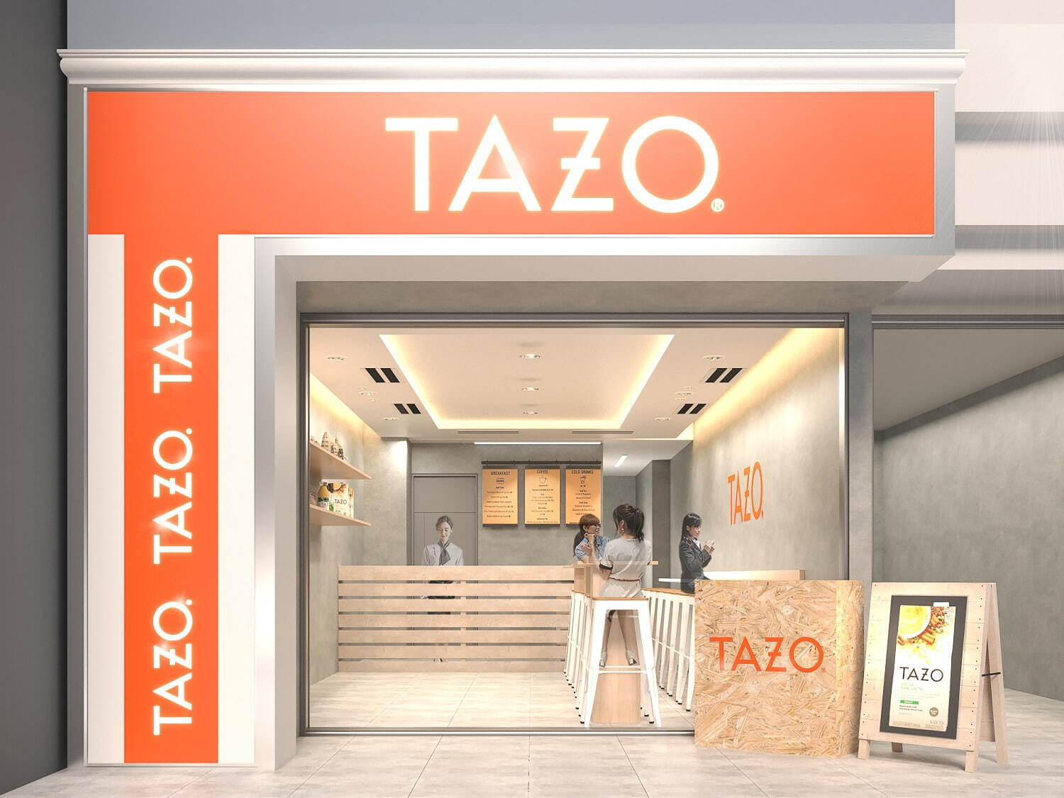 米ティーブランド「TAZO」日本上陸、チャイティーラテカクテル＆スイーツが味わえる限定カフェが銀座に｜写真3