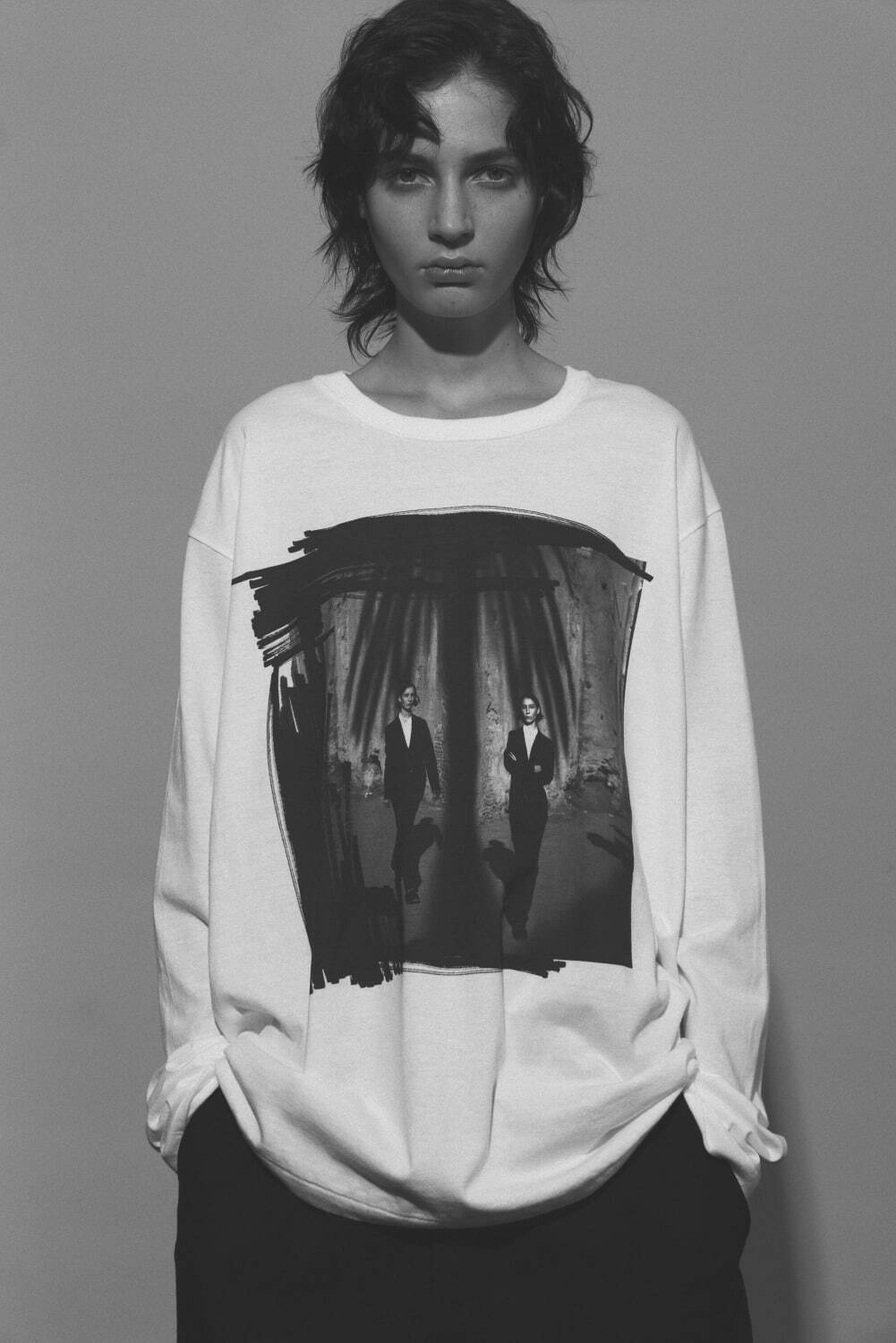 Y's“白黒写真”のコラージュプリントTシャツ、表参道店限定で - アーカイブイメージを再構成｜写真4