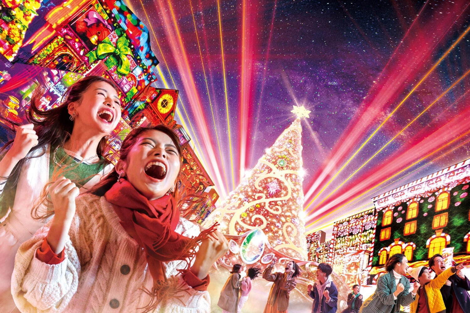 USJ「NO LIMIT ! クリスマス」光のショーやスーパー・ニンテンドー