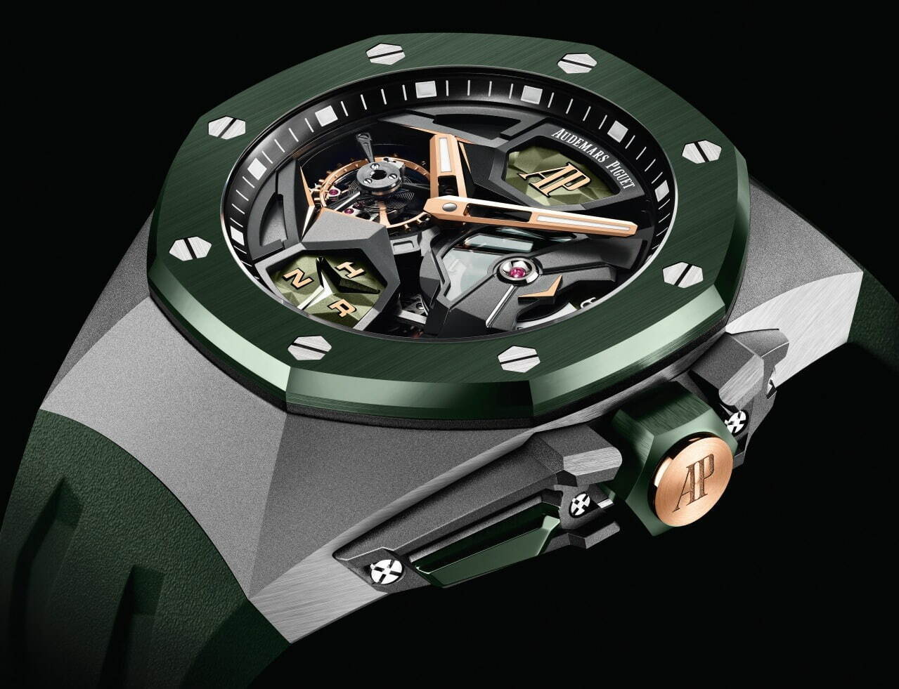 オーデマ ピゲの腕時計「ロイヤル オーク コンセプト」、初のグリーン