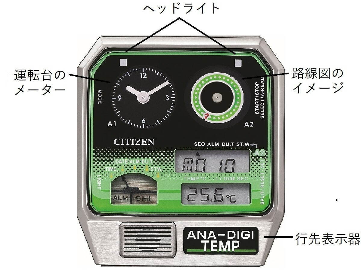 シチズン(CITIZEN) アナデジテンプ｜写真6