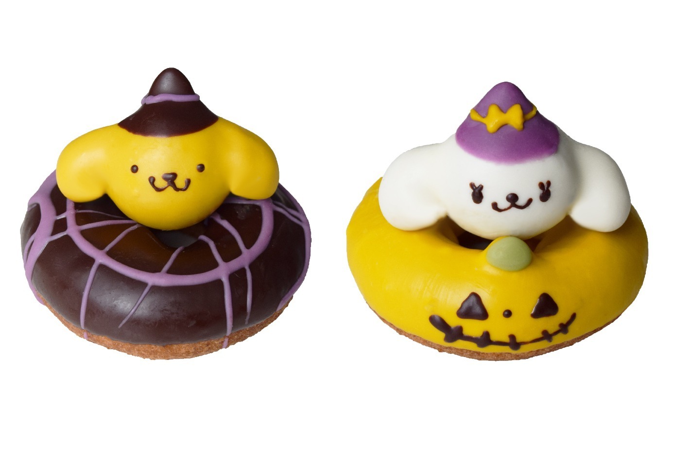 サンリオ「ポムポムプリン」がドーナツに！ハロウィンハット姿の