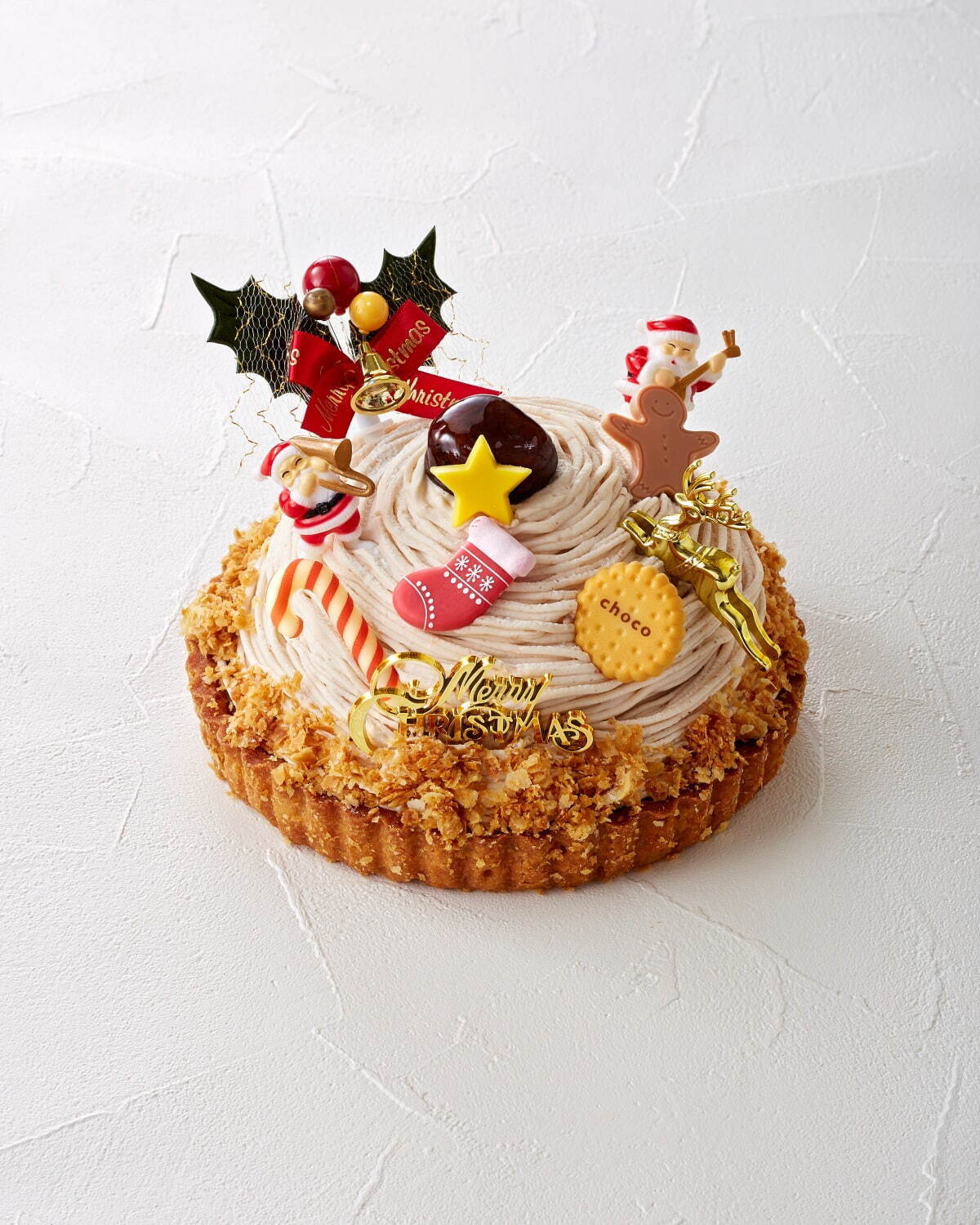 新宿高島屋2022年クリスマスケーキ、“バラの花びら型”チョコを飾った苺ショートケーキ｜写真4