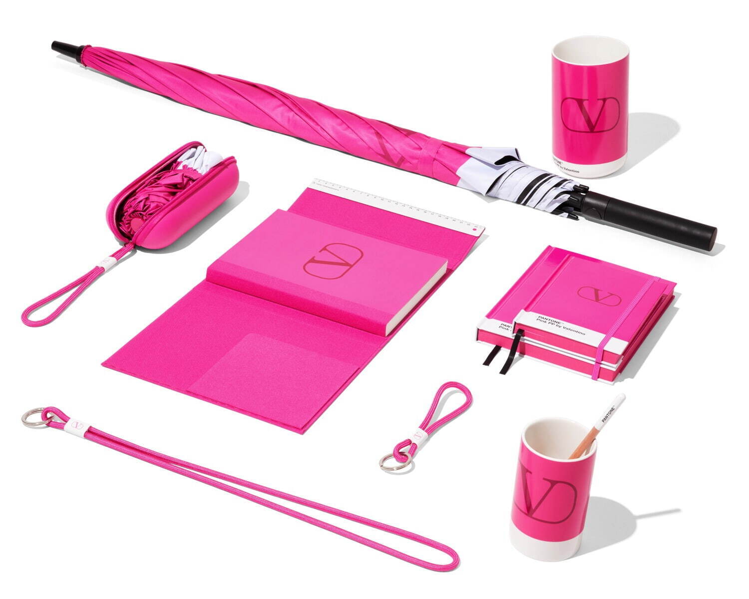 Pink PP by Valentino ヴァレンティノ 折りたたみ傘 - 傘