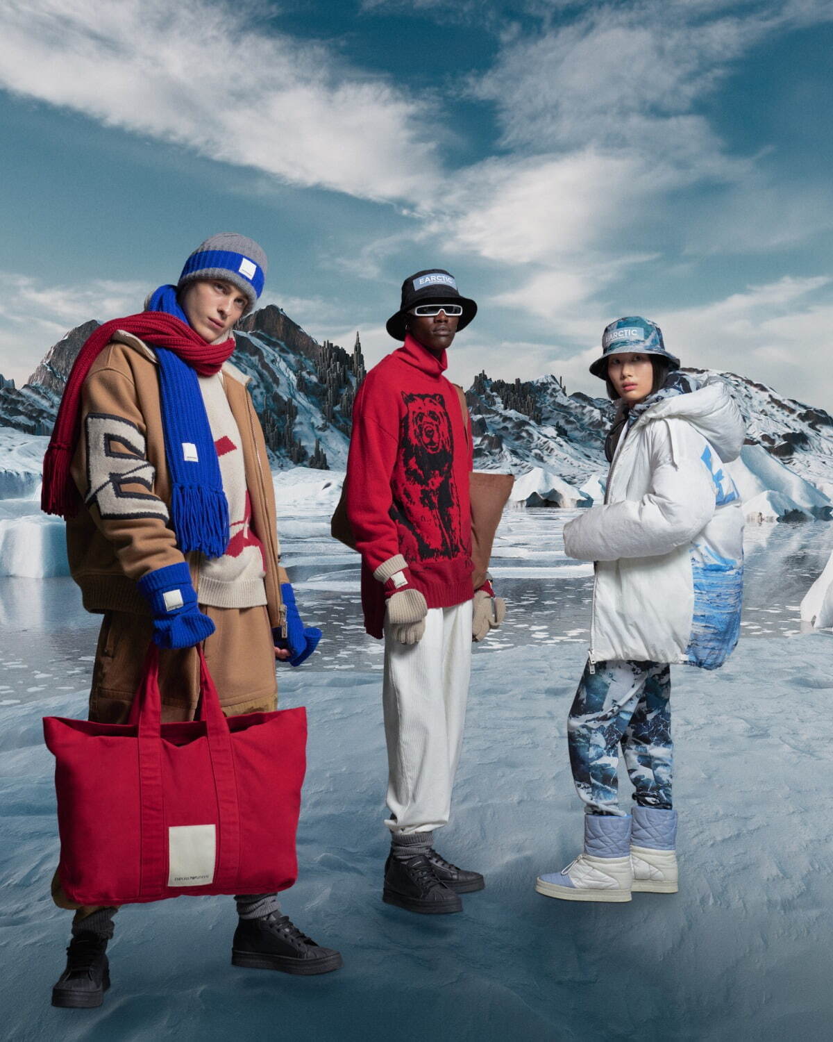 エンポリオ アルマーニ”北極圏の自然美”着想の新作ウェア、氷河