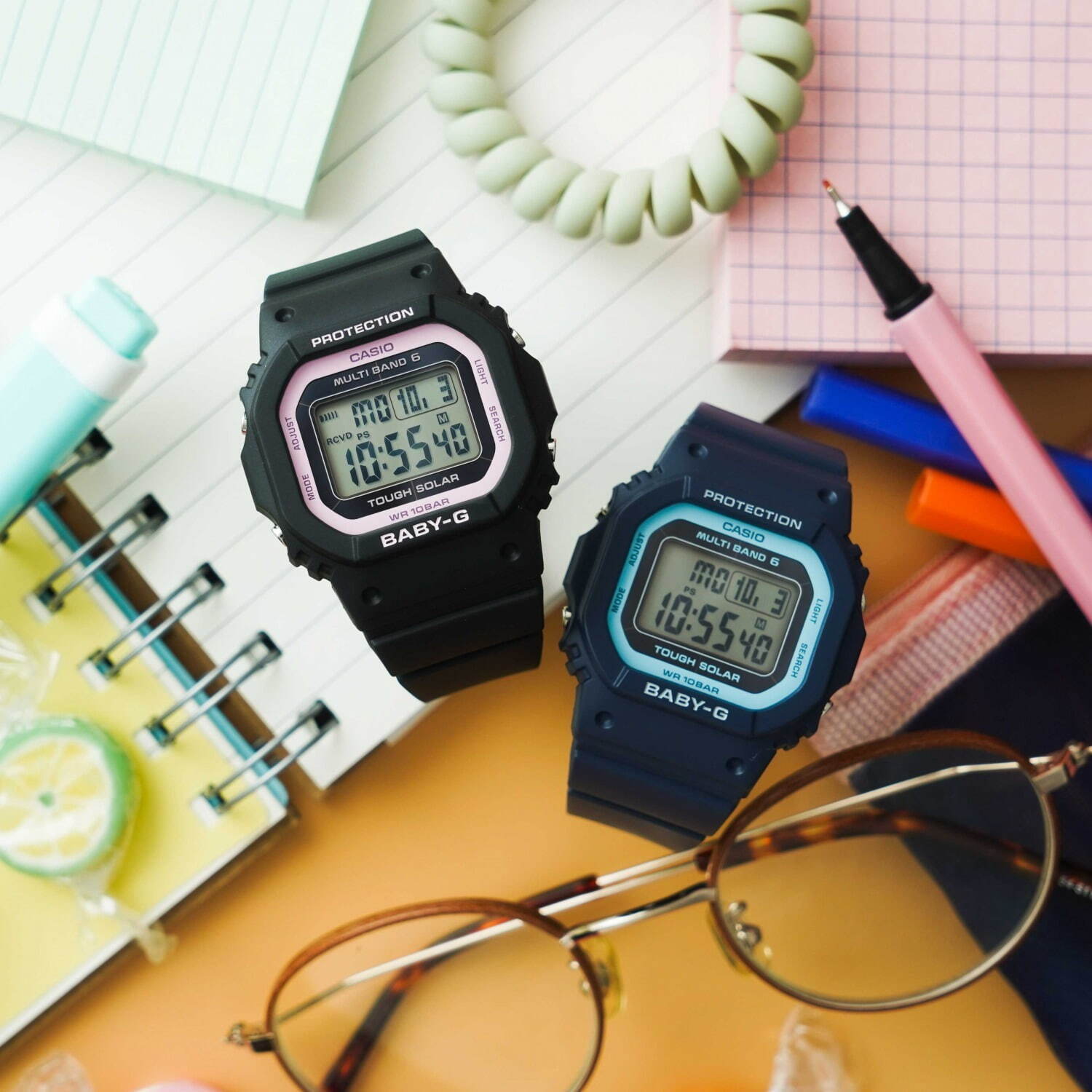 BABY-G新作腕時計、“コンパクト＆スリム”なスクエア型ウオッチ