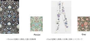 京都丸紅×V&A博物館のコラボ着物、ウィリアム・モリスの花柄友禅振袖や