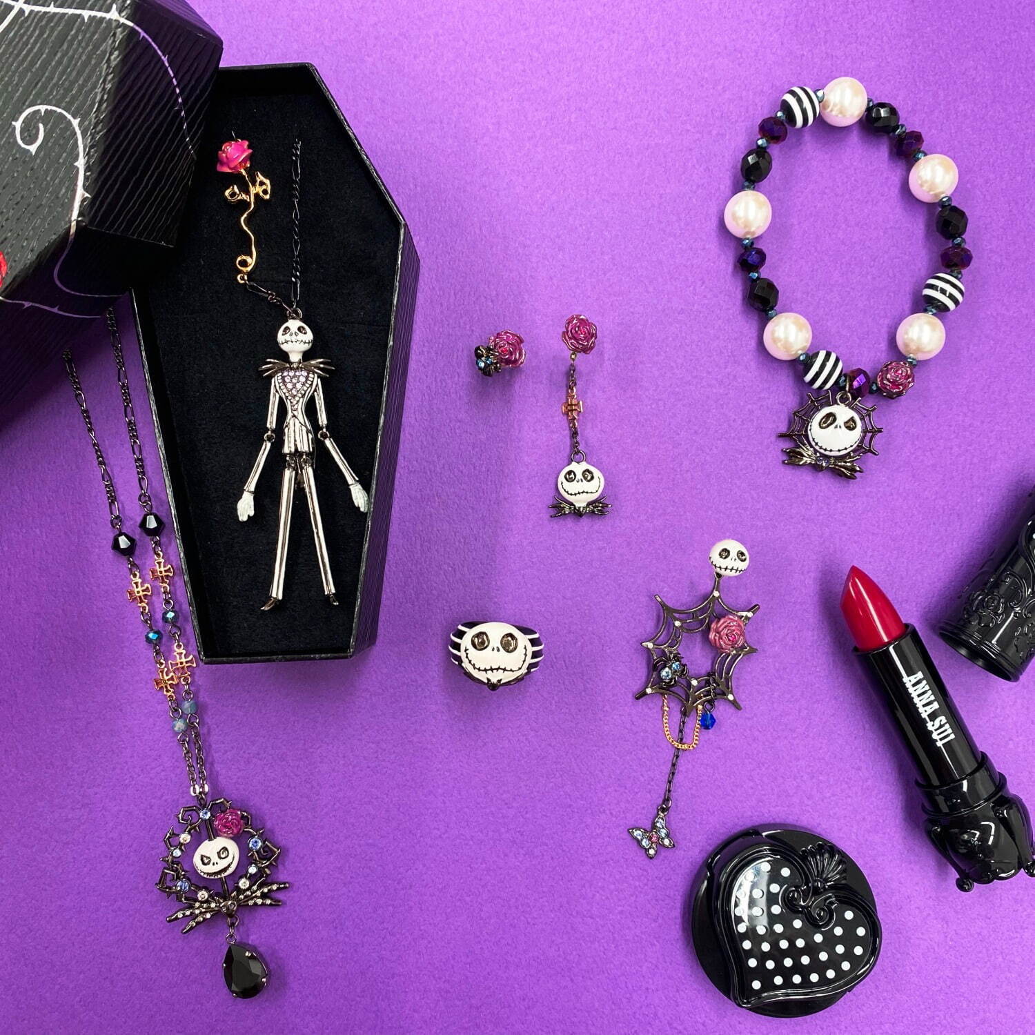 ANNA SUI ネックレス ドーム型 ジャック ディズニー ナイトメア