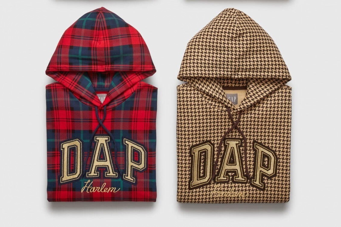 GAPから「DAP」ロゴを施したフーディー、ダッパー・ダンとコラボ