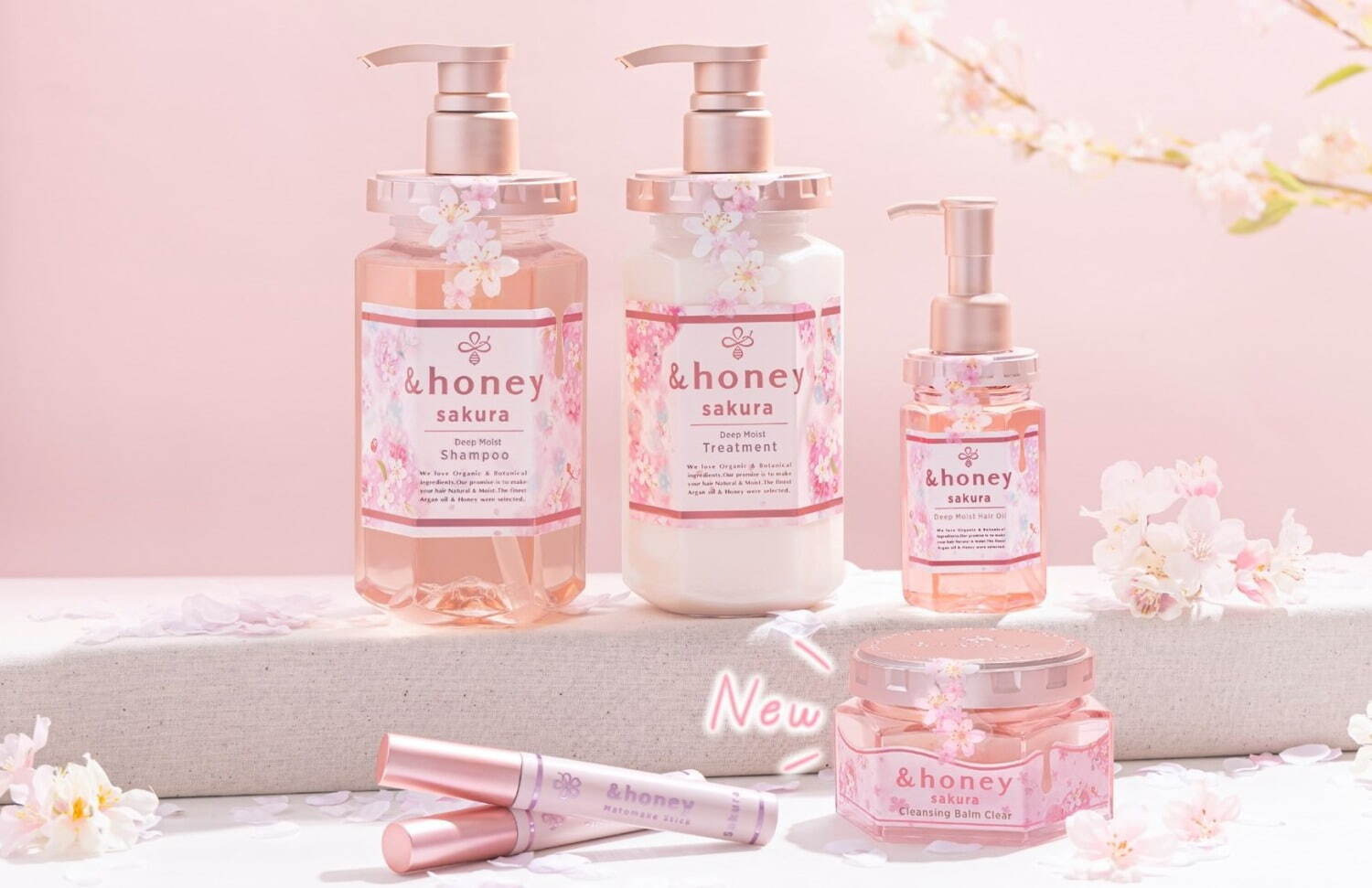 アンドハニー“桜×ハチミツの香り”の限定ヘアケア、うるおいで満たす ...