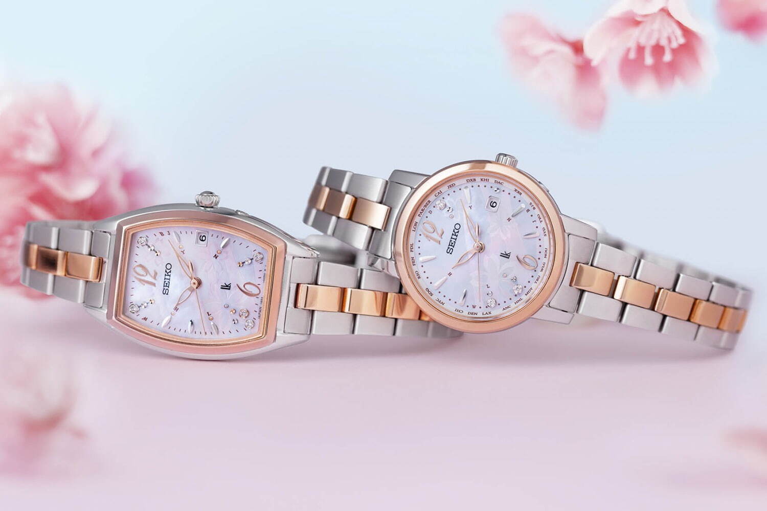 セイコー ルキア＆セイコーセレクション、桜の限定腕時計「2023 SAKURA 