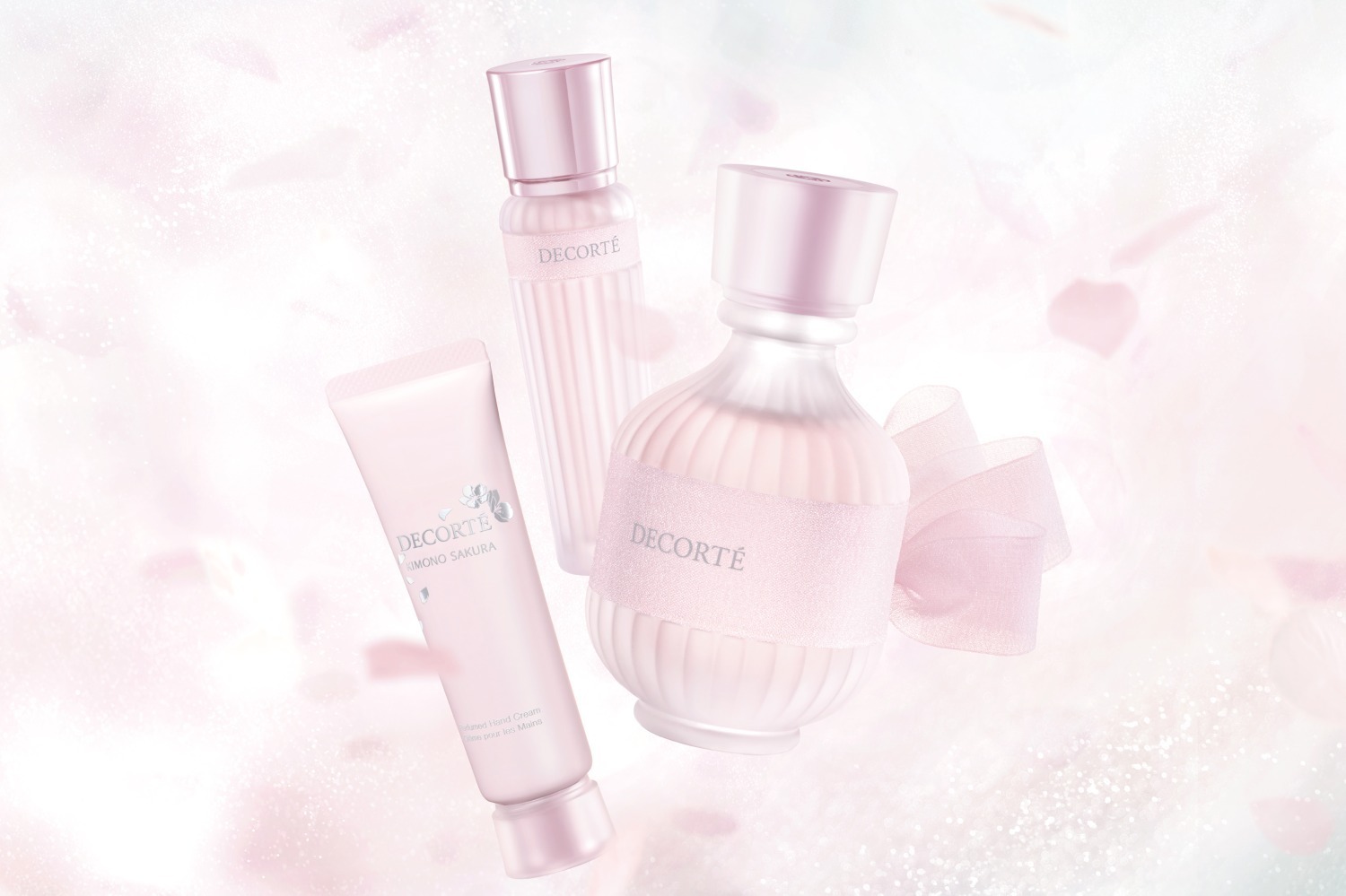 コスメデコルテ“着物”着想フレグランスに「桜の香り」淡いピンクの香水 