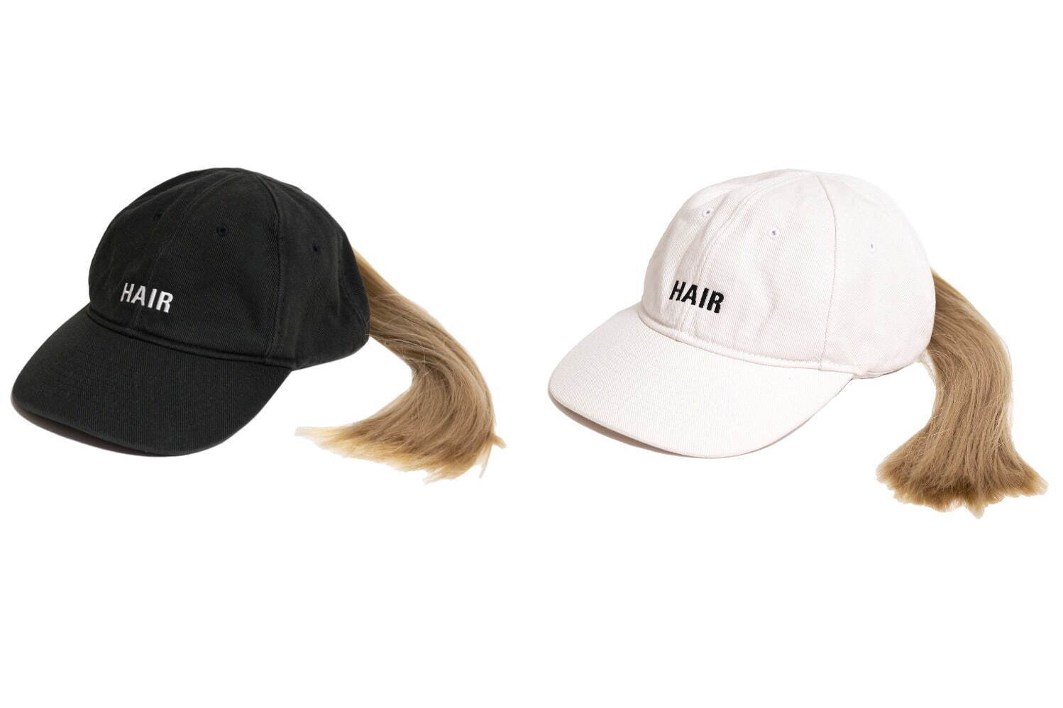 CAP WITH HAIR 各30,800円