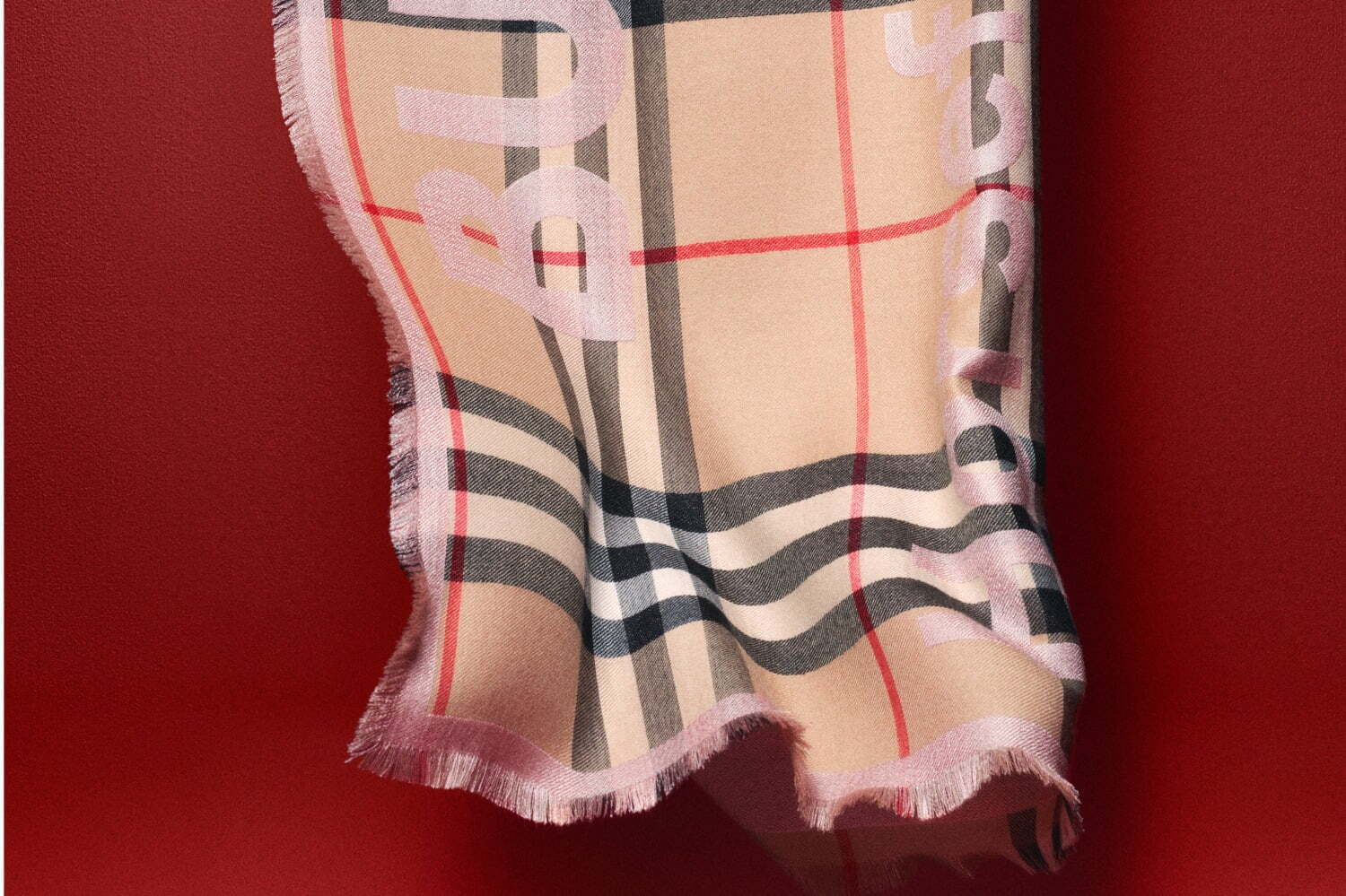 肌触りがいい バーバリー BURBERRY ベージュ チェック柄 ノバチェック