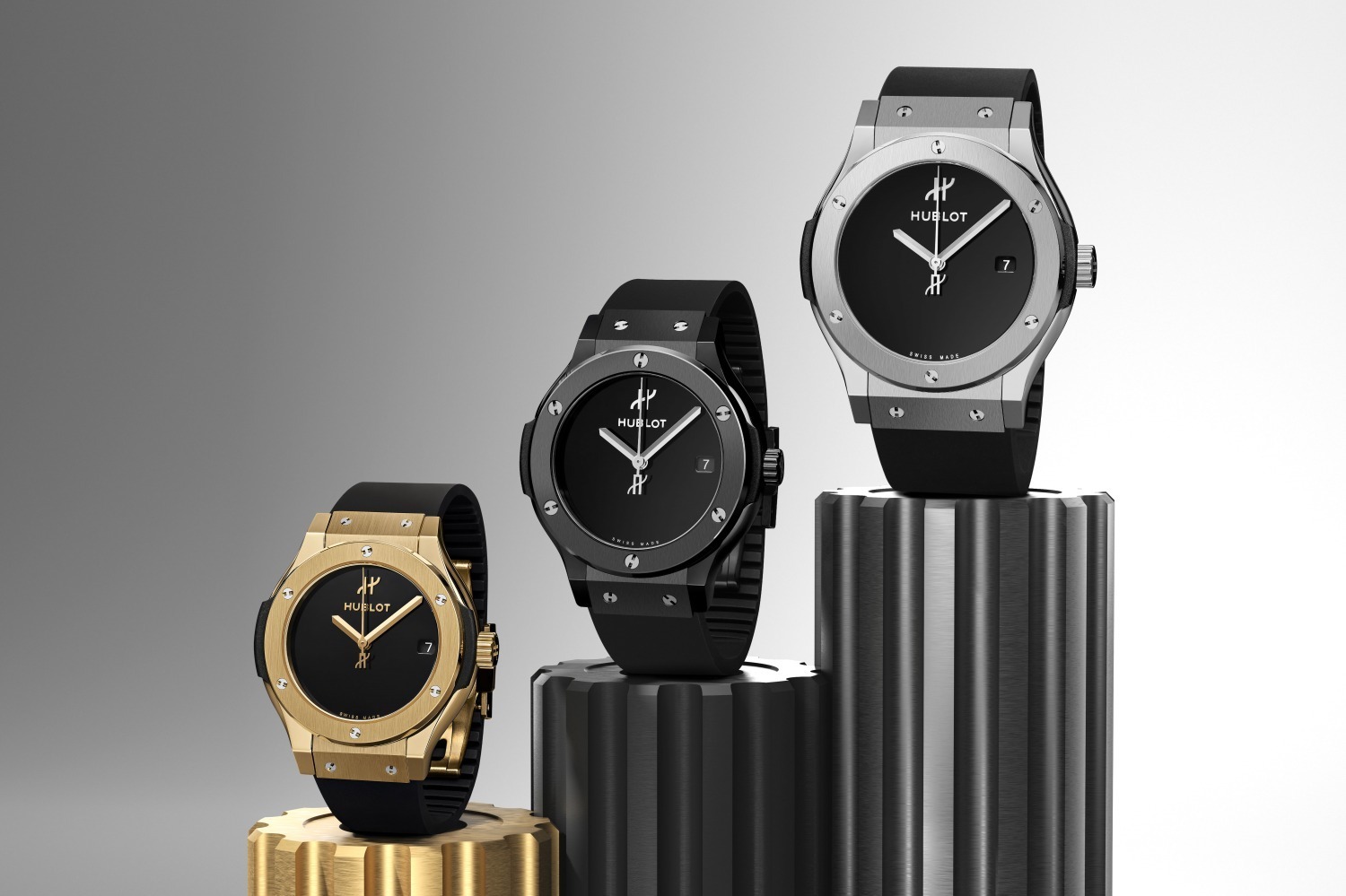 ウブロ新腕時計「クラシック・フュージョン オリジナル」創業当時のモデルをチタン＆セラミックで再解釈 - ファッションプレス